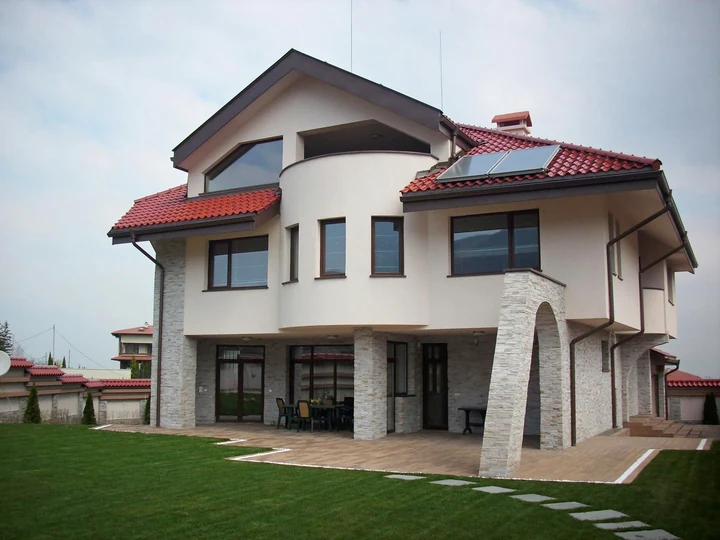Windows and doors of a detached house